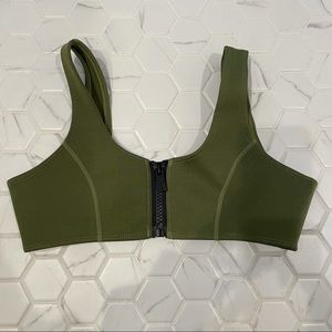 Hoaka Zipper Front Bikini Top Never Worn